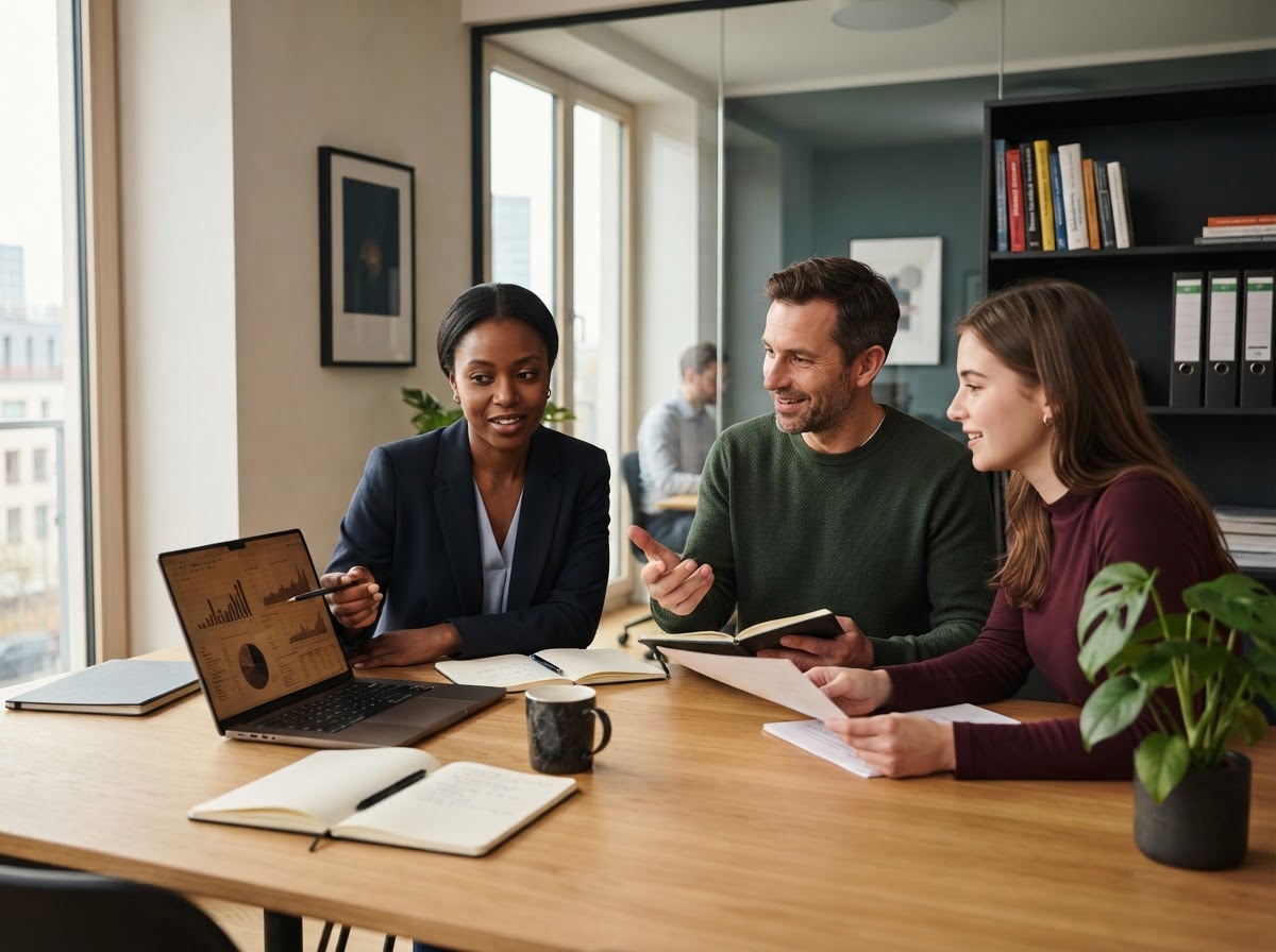 AfroQuant – Team bei der Auswertung von Markt- und Risikodaten